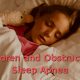 Child with obstructive sleep apnea