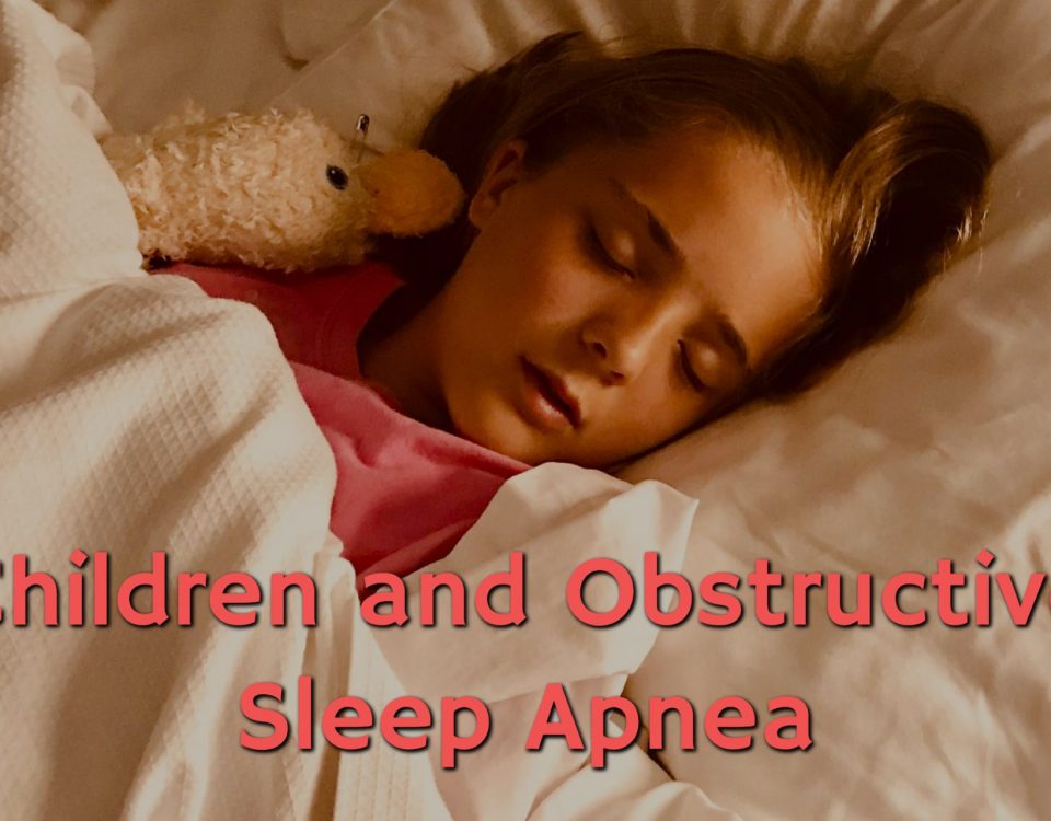 Child with obstructive sleep apnea