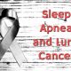 Sleep Apnea and Lung Cancer Awareness Ribbon