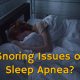 Woman with snoring issues