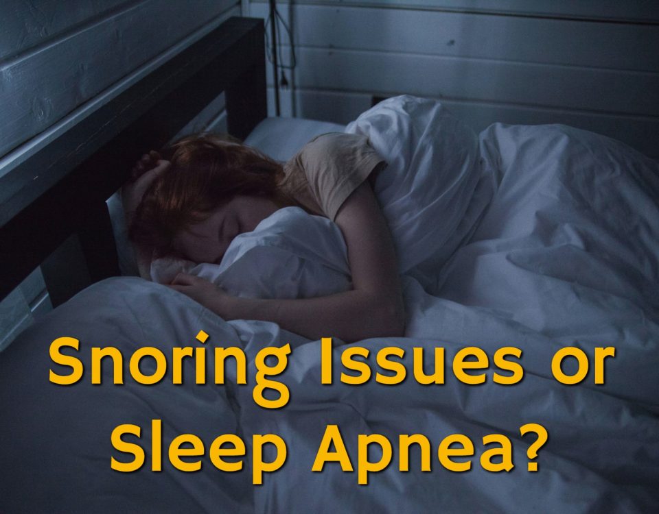 Woman with snoring issues