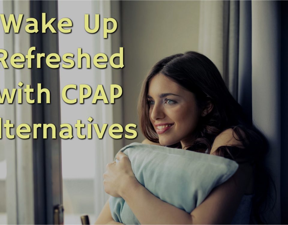 Well-rested woman after using CPAP alternatives